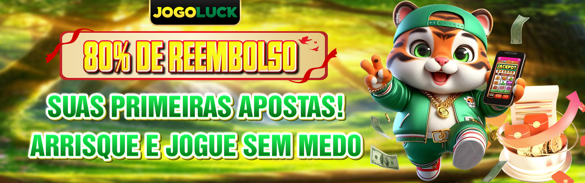 80% de reembolso nas suas primeiras apostas!