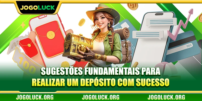 Sugestões fundamentais para realizar um depósito com sucesso