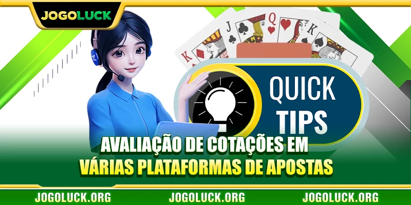 Avaliação de cotações em várias plataformas de apostas