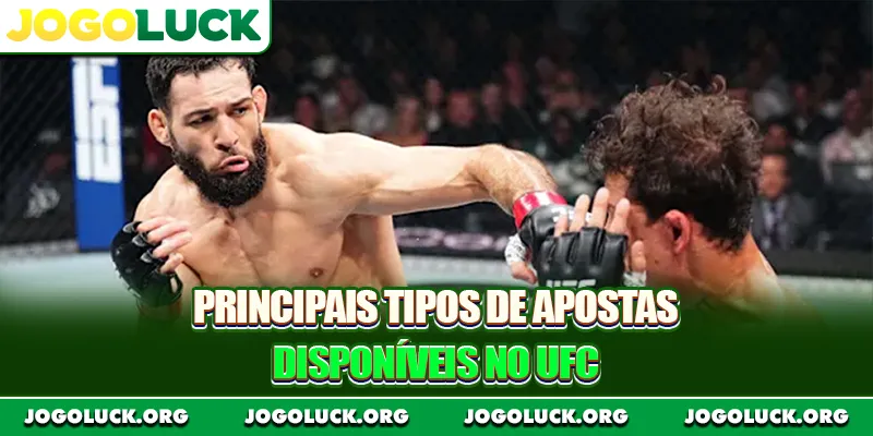 Principais tipos de apostas disponíveis no UFC